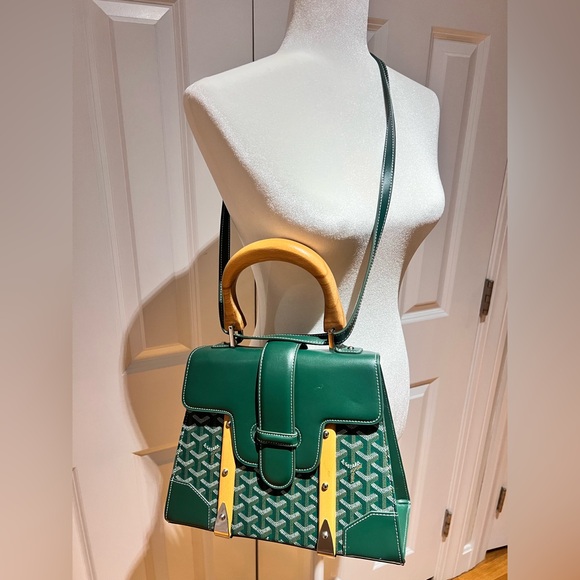 Goyard Green and Yellow Satchel Bag - Picture 1 of 6